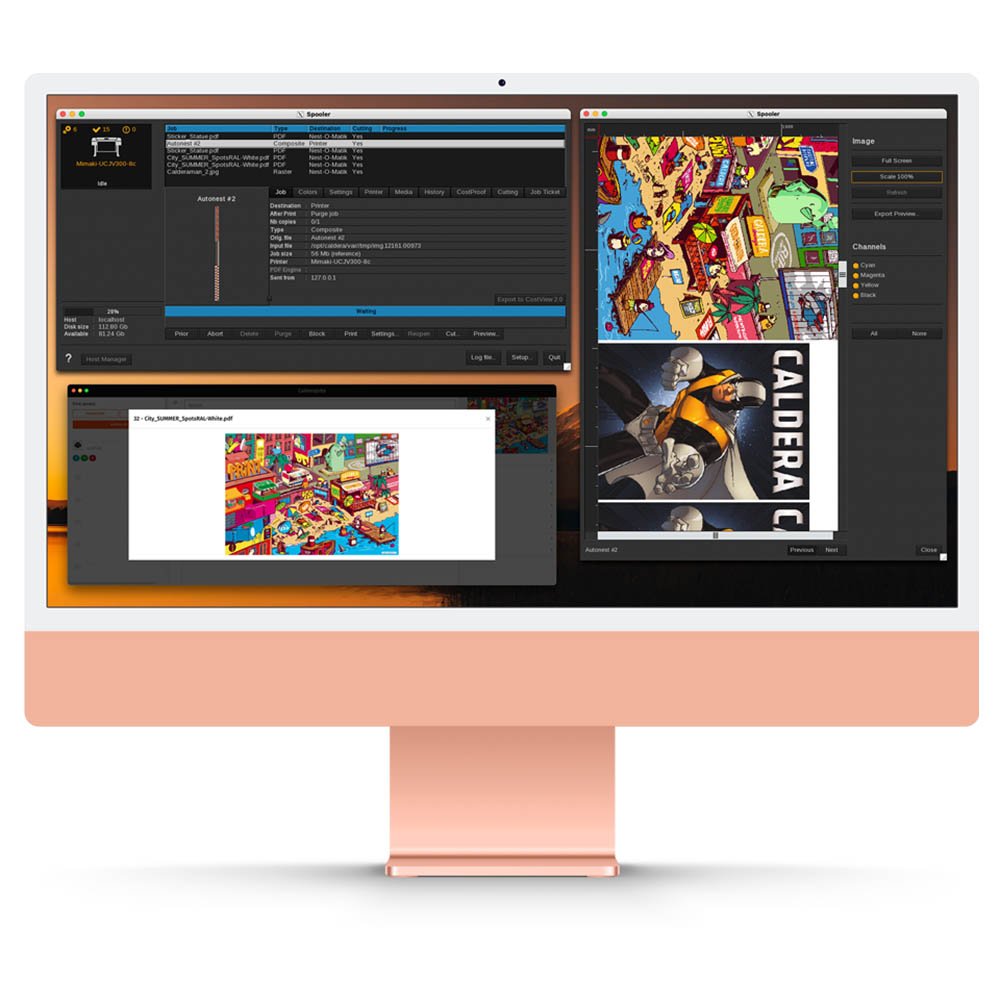 Caldera RIP Software Interface