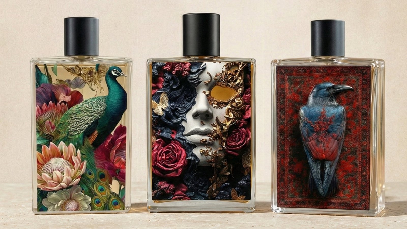 High-quality perfume bottle printing by PRO TECHnology for premium packaging