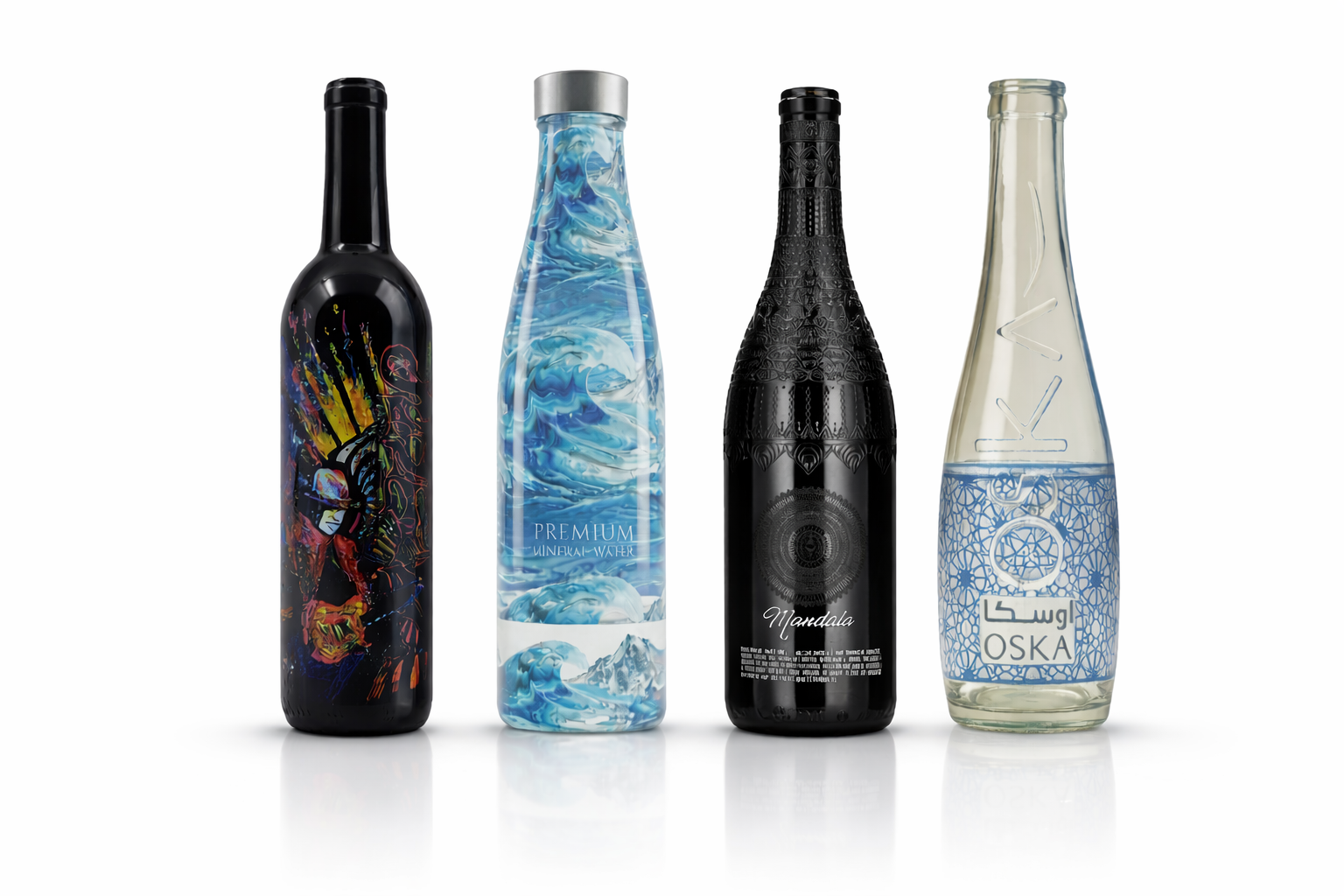 High-quality bottle printing by PRO TECHnology using LSINC direct-to-object technology