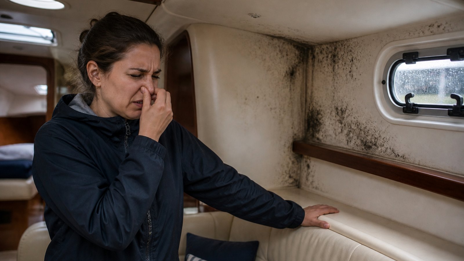 Musty smell inside yacht cabin