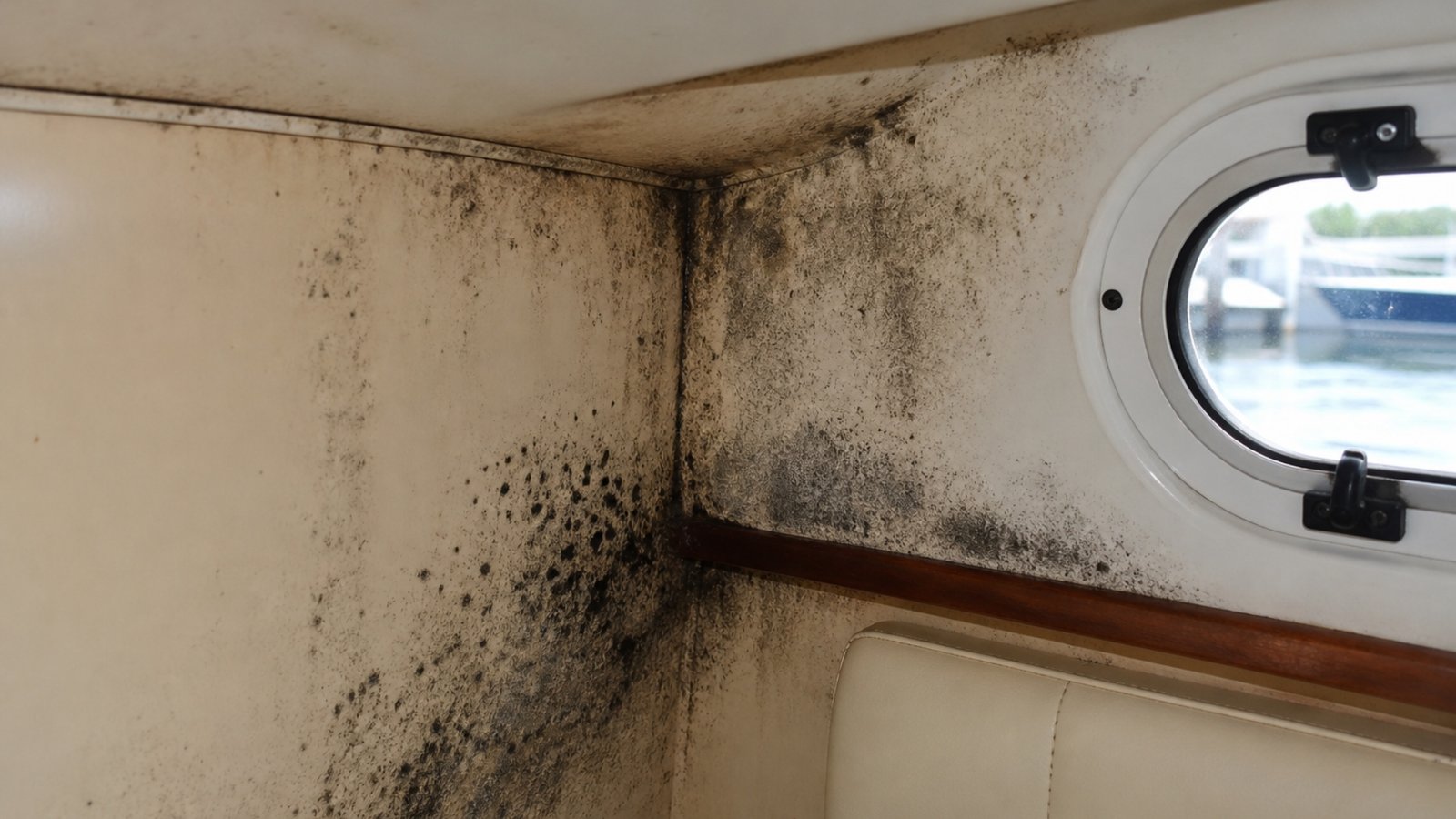 Mold caused by humidity inside yacht