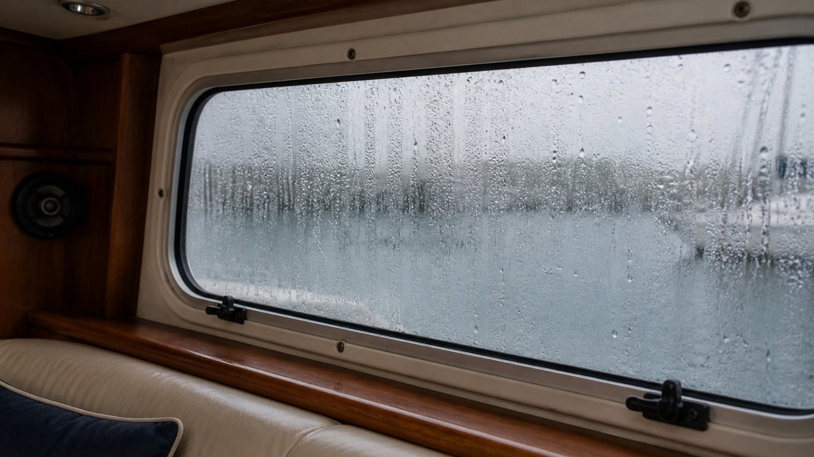 Condensation inside yacht windows